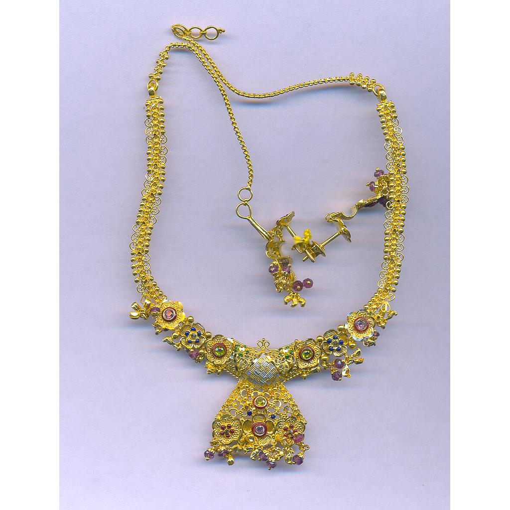 GOLD HALF SET ROUND PLAIN FANCY