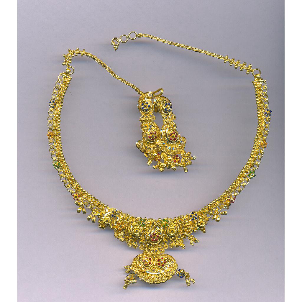 GOLD HALF SET ROUND PLAIN FANCY