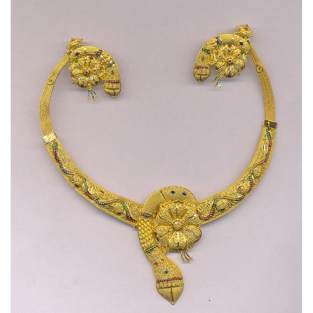 GOLD HALF SET ROUND PLAIN FANCY