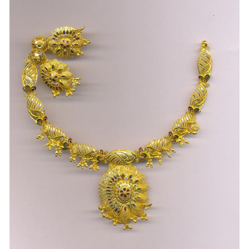 GOLD HALF SET ROUND PLAIN FANCY