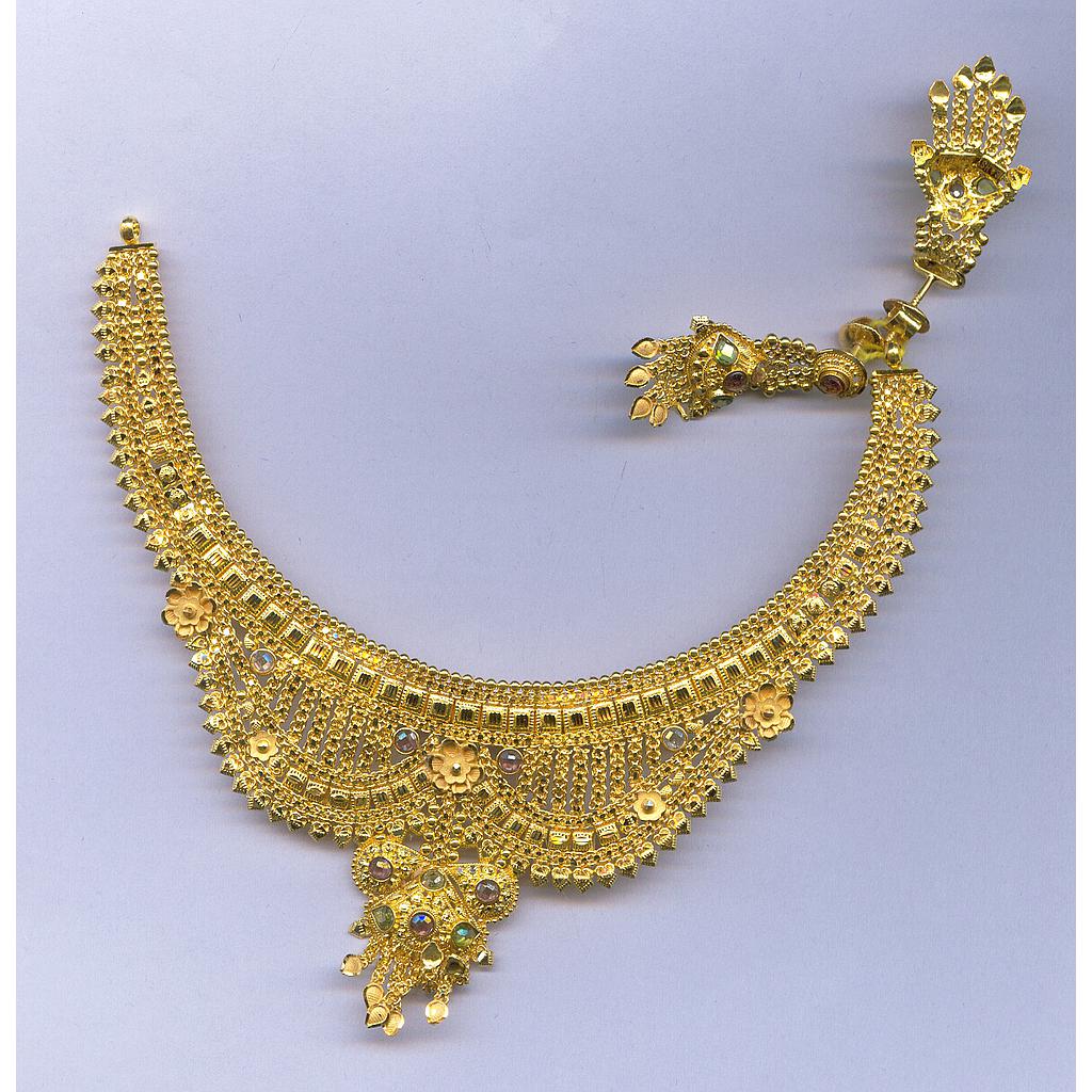 GOLD HALF SET ROUND PLAIN FANCY