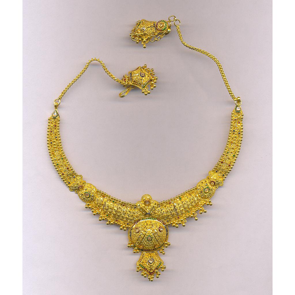 GOLD HALF SET ROUND PLAIN FANCY