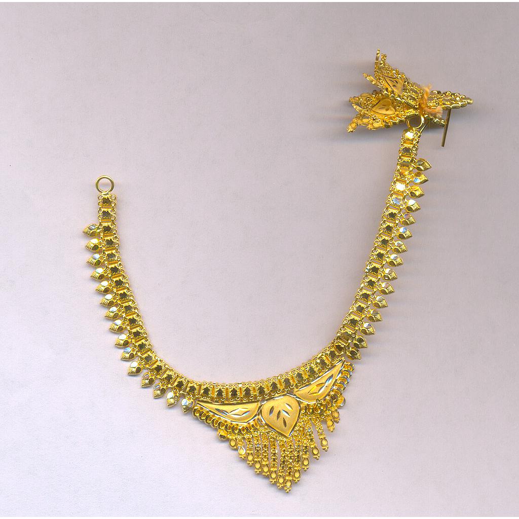GOLD HALF SET ROUND PLAIN FANCY