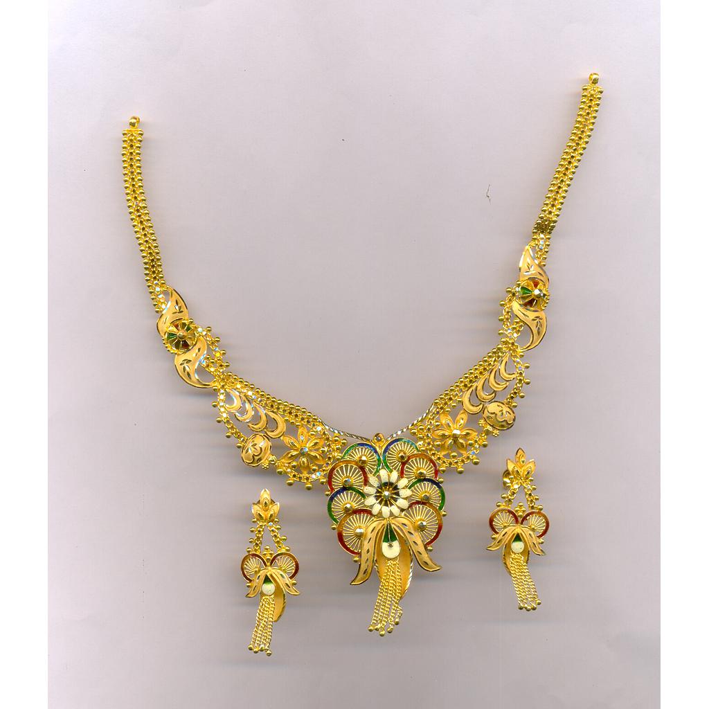 GOLD HALF SET ROUND PLAIN FANCY