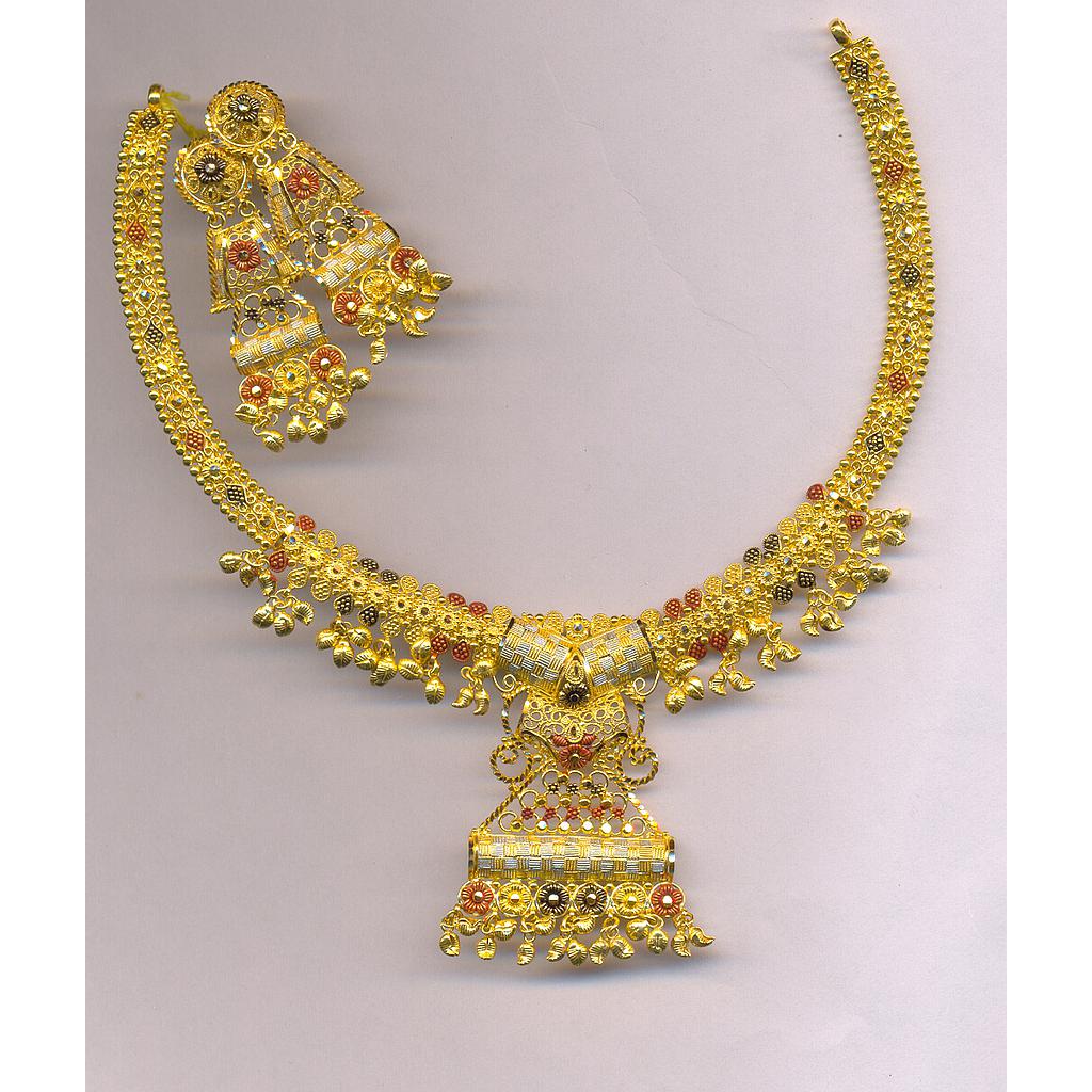 GOLD HALF SET ROUND PLAIN FANCY