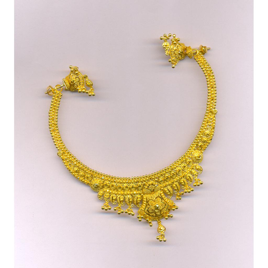 GOLD HALF SET ROUND PLAIN FANCY