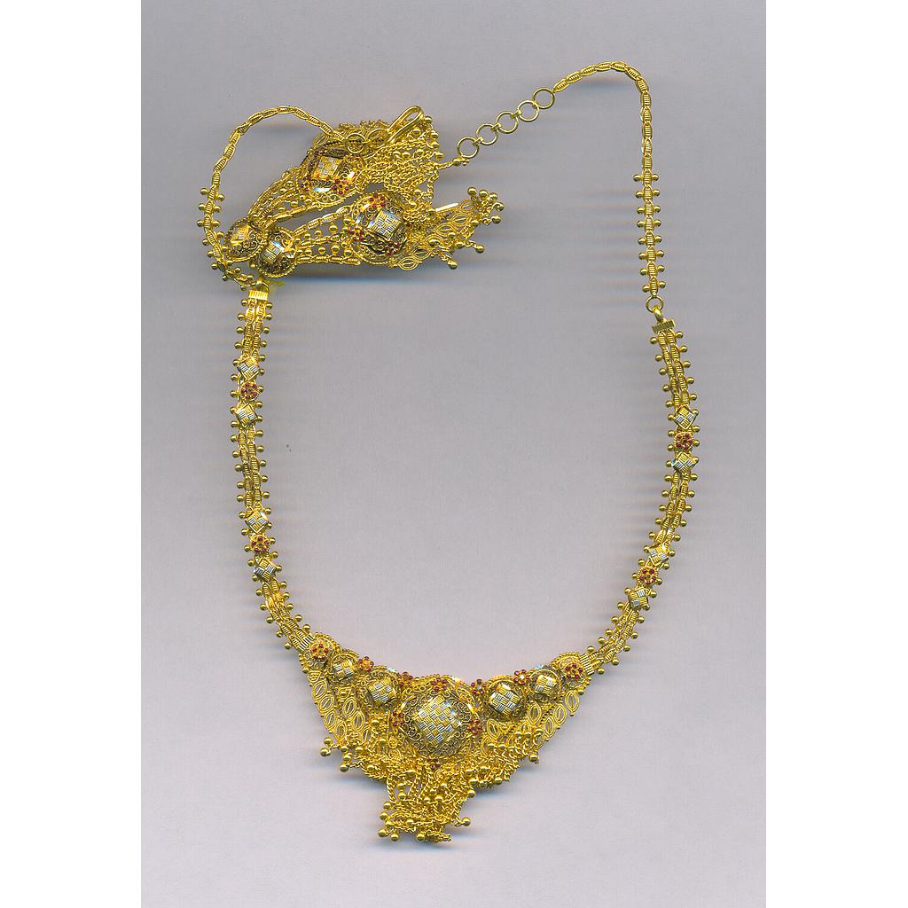 GOLD HALF SET ROUND PLAIN FANCY