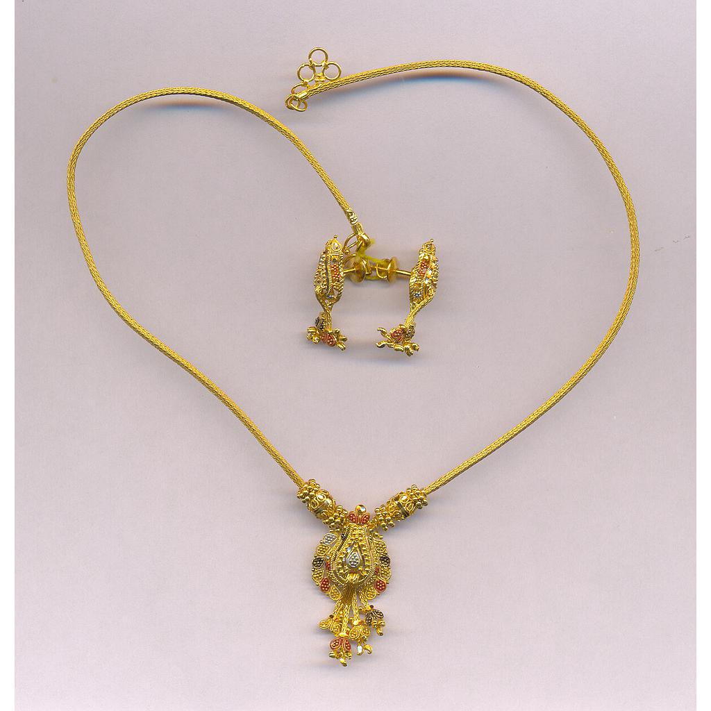 GOLD HALF SET ROUND PLAIN FANCY
