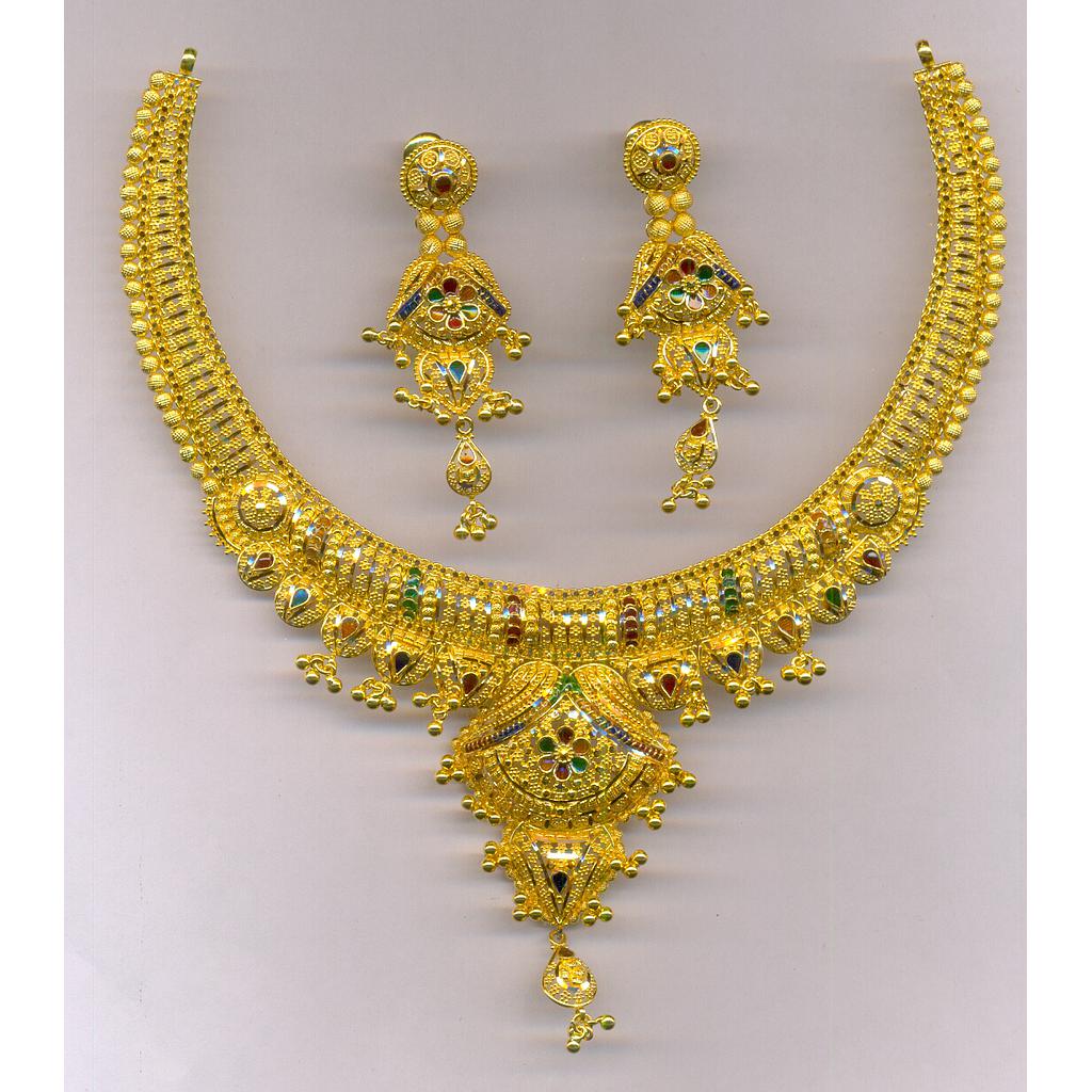 GOLD HALF SET ROUND PLAIN FANCY