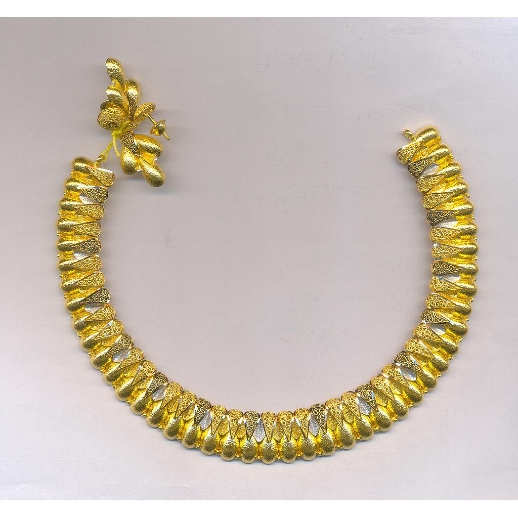 GOLD HALF SET ROUND PLAIN FANCY