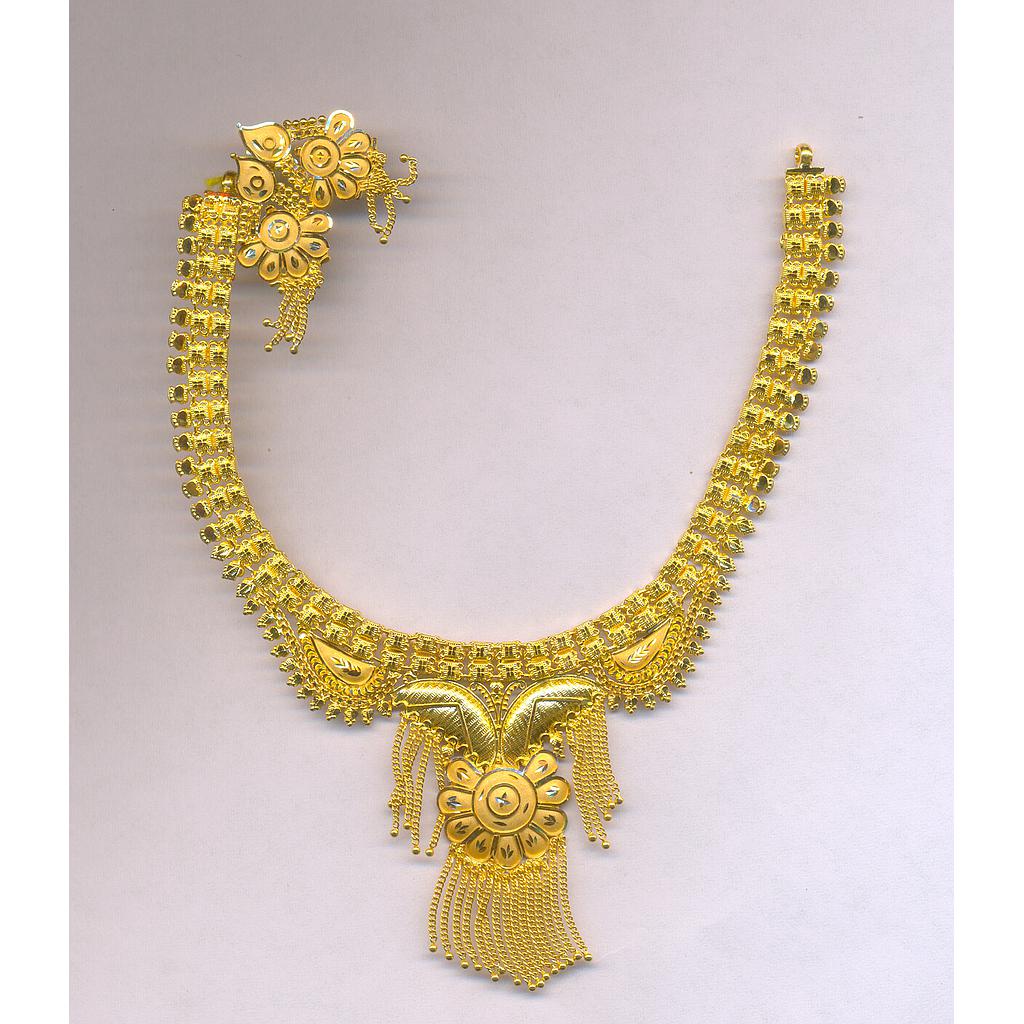 GOLD HALF SET ROUND PLAIN FANCY