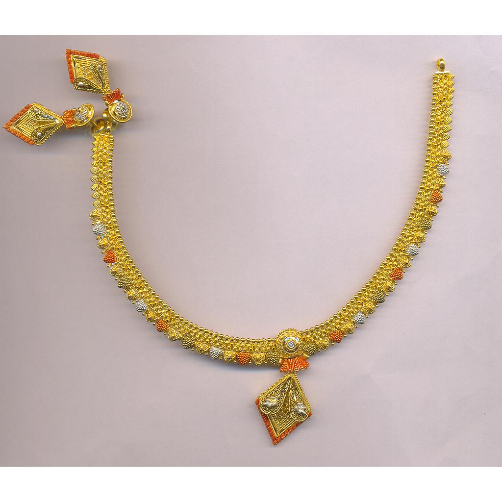 GOLD HALF SET ROUND PLAIN FANCY