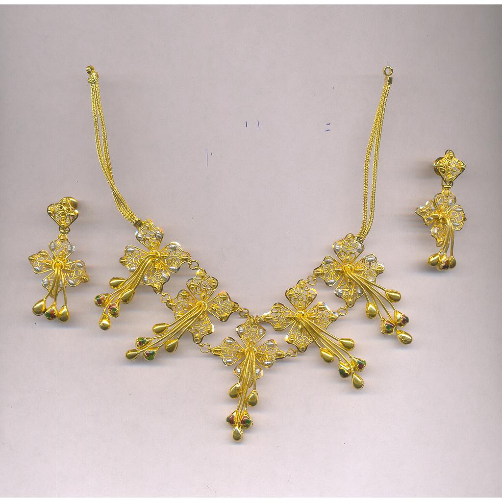 GOLD HALF SET ROUND PLAIN FANCY