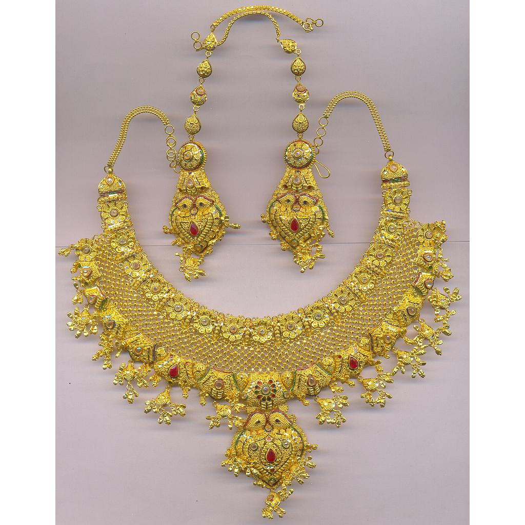 GOLD HALF SET ROUND PLAIN FANCY
