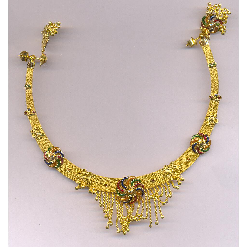 GOLD HALF SET ROUND PLAIN FANCY