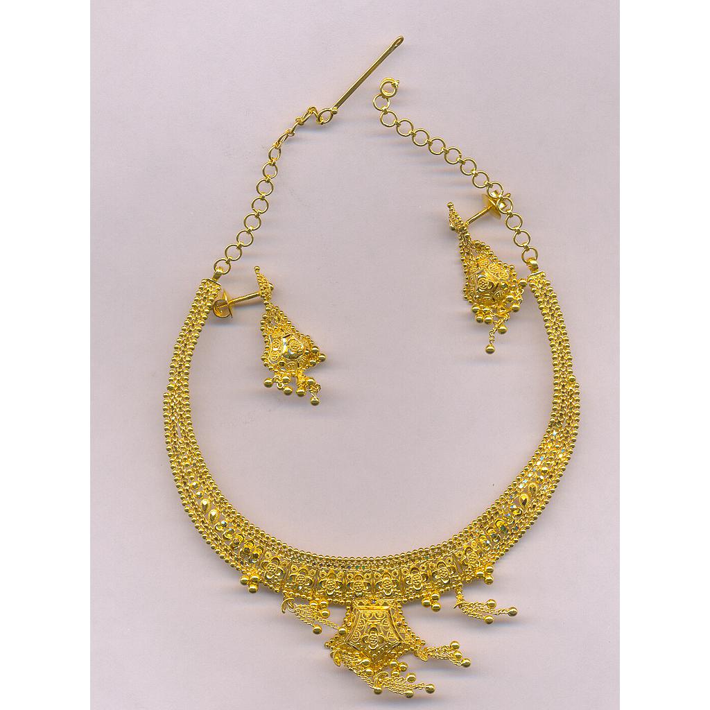 GOLD HALF SET ROUND PLAIN FANCY