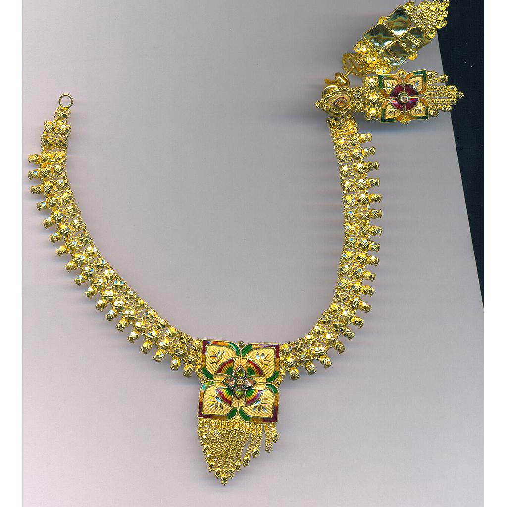 GOLD HALF SET ROUND PLAIN FANCY