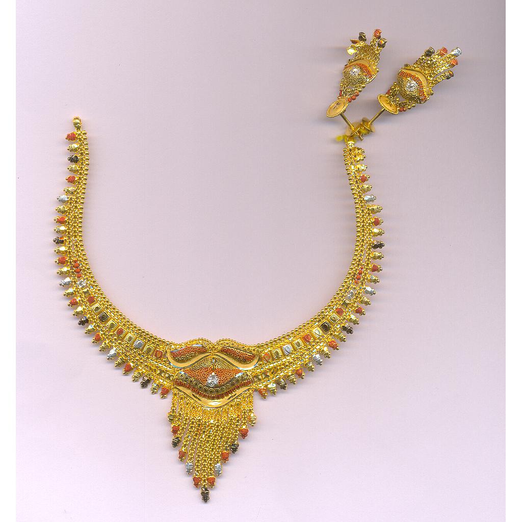 GOLD HALF SET ROUND PLAIN FANCY