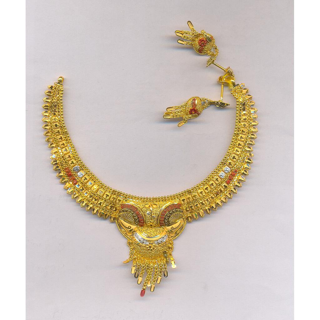 GOLD HALF SET ROUND PLAIN FANCY