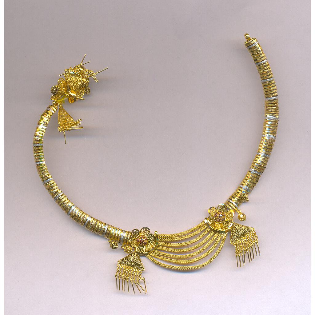 GOLD HALF SET ROUND PLAIN FANCY