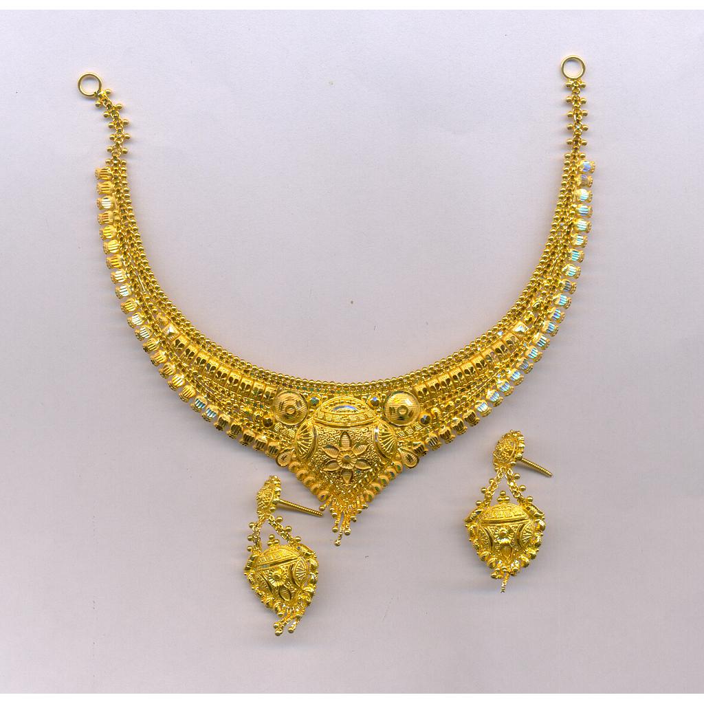 GOLD HALF SET ROUND PLAIN FANCY