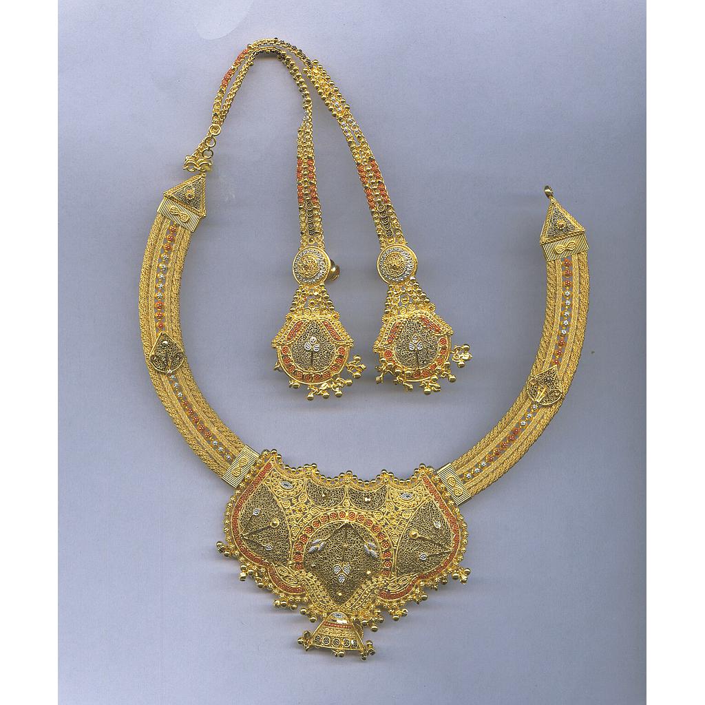 GOLD HALF SET ROUND PLAIN FANCY