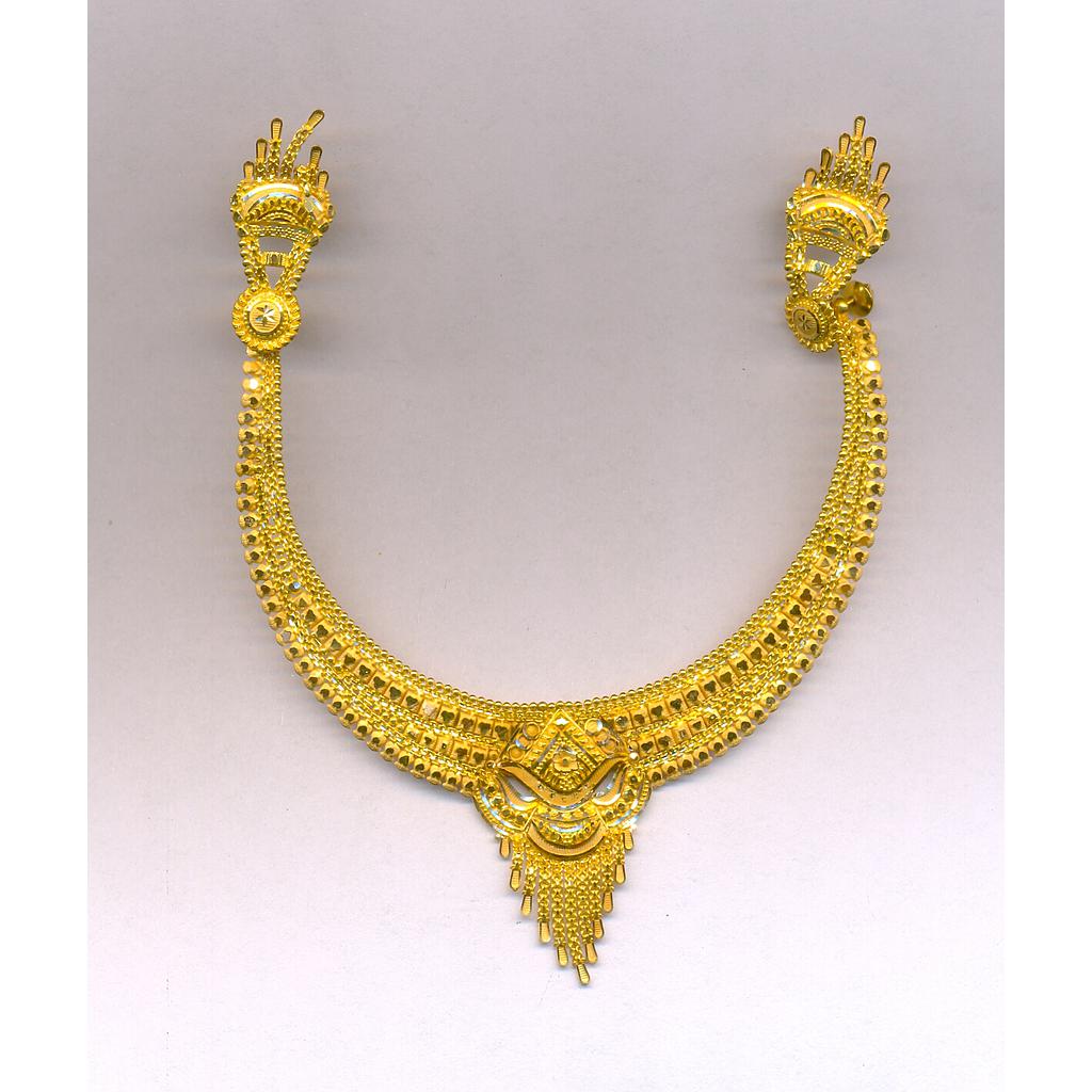 GOLD HALF SET ROUND PLAIN FANCY
