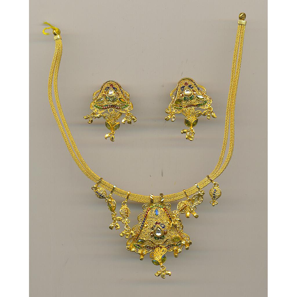 GOLD HALF SET ROUND PLAIN FANCY