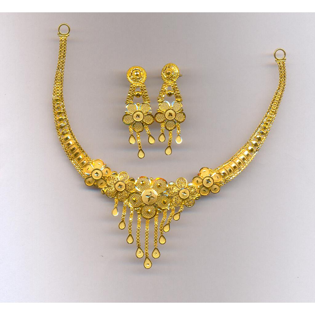 GOLD HALF SET ROUND PLAIN FANCY