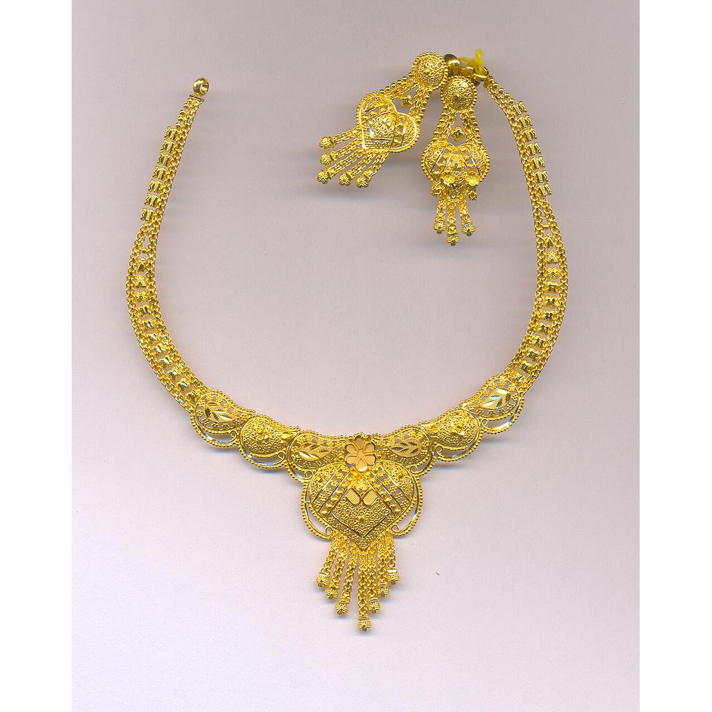 GOLD HALF SET ROUND PLAIN FANCY