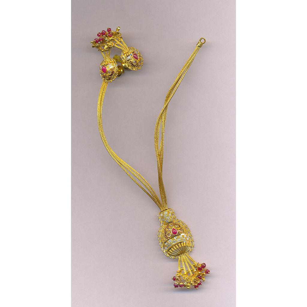 GOLD HALF SET ROUND PLAIN FANCY