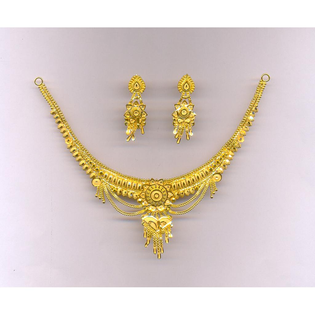 GOLD HALF SET ROUND PLAIN FANCY
