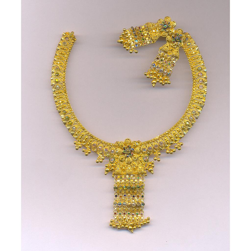 GOLD HALF SET ROUND PLAIN FANCY