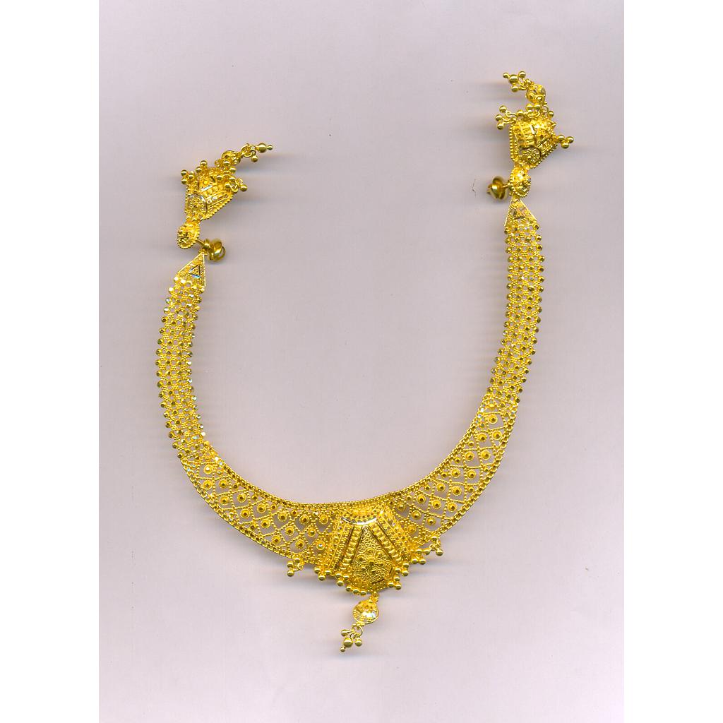 GOLD HALF SET ROUND PLAIN FANCY