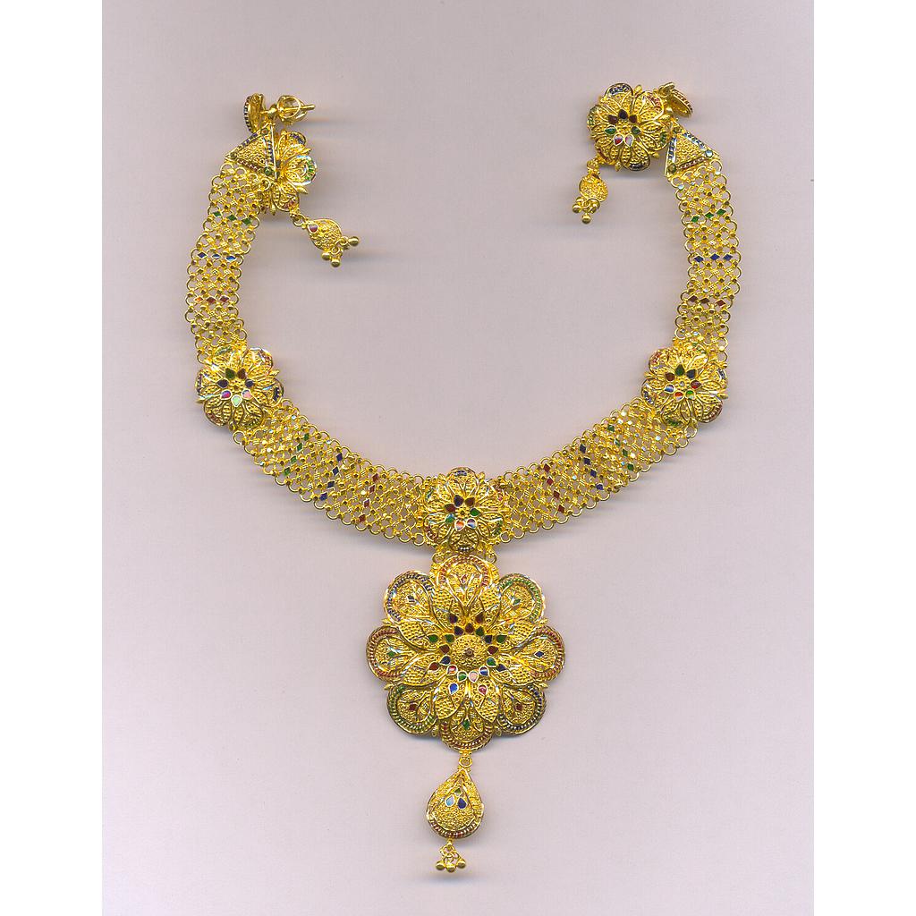 GOLD HALF SET ROUND PLAIN FANCY