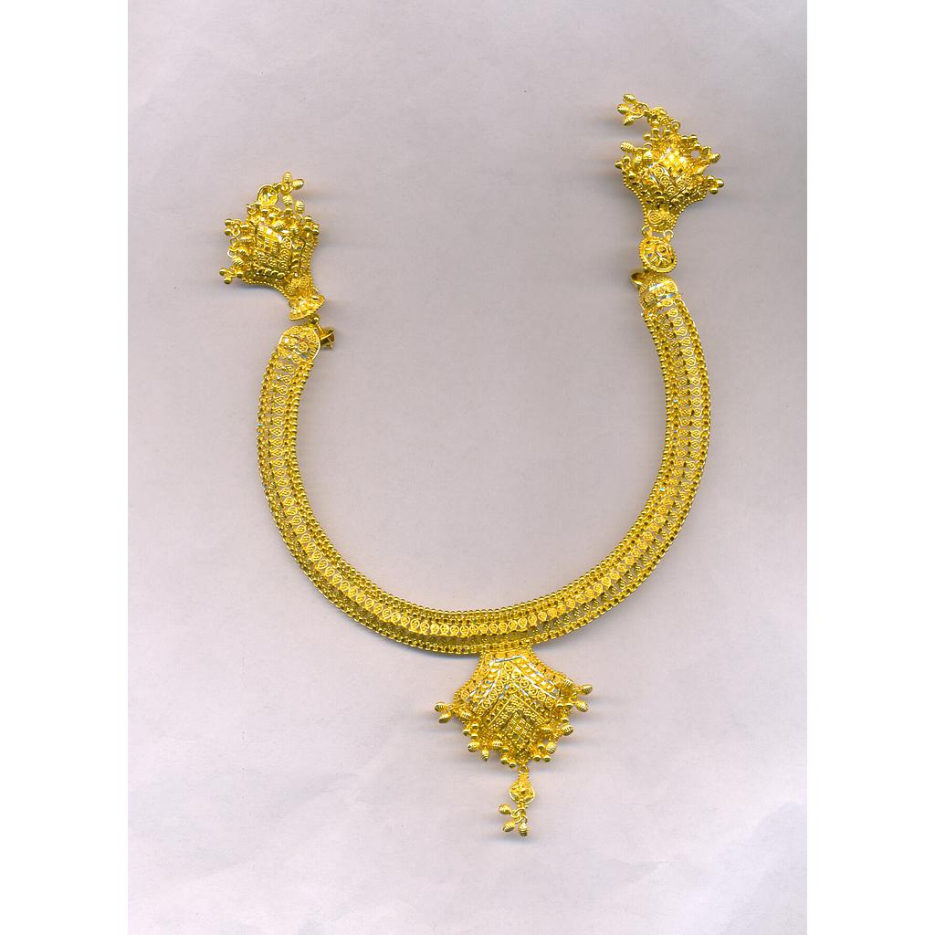 GOLD HALF SET ROUND PLAIN FANCY