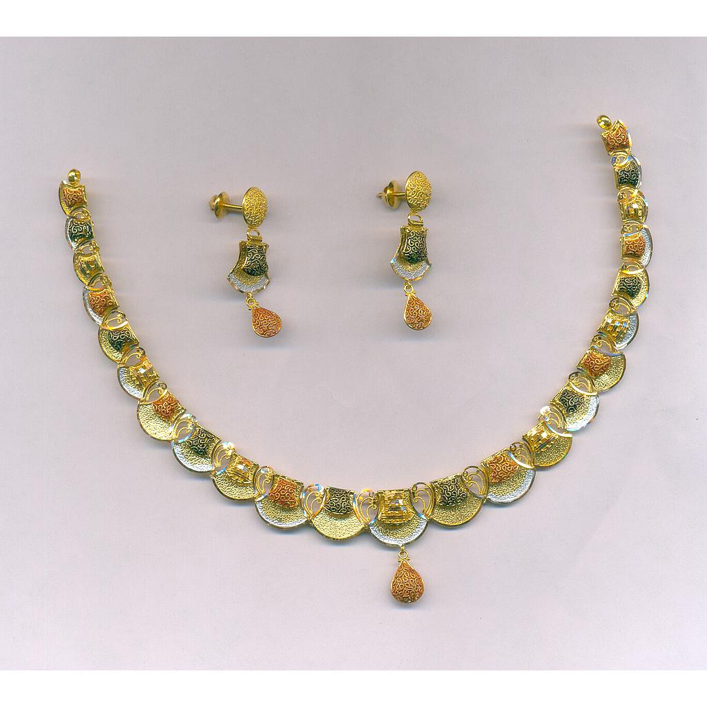 GOLD HALF SET ROUND PLAIN FANCY