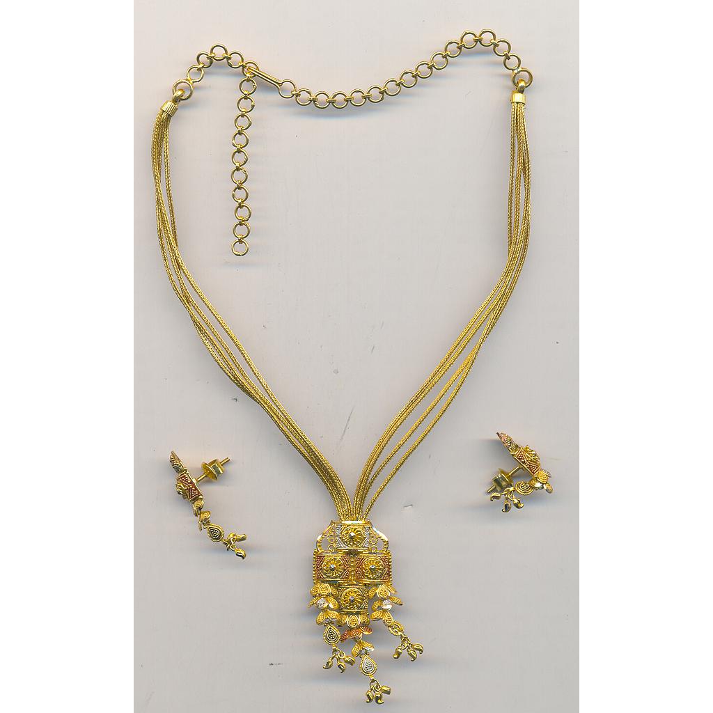 GOLD HALF SET ROUND PLAIN FANCY