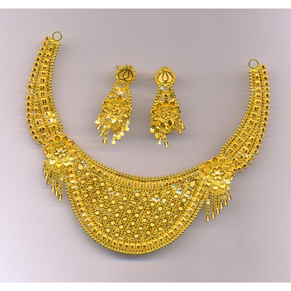 GOLD HALF SET ROUND PLAIN FANCY