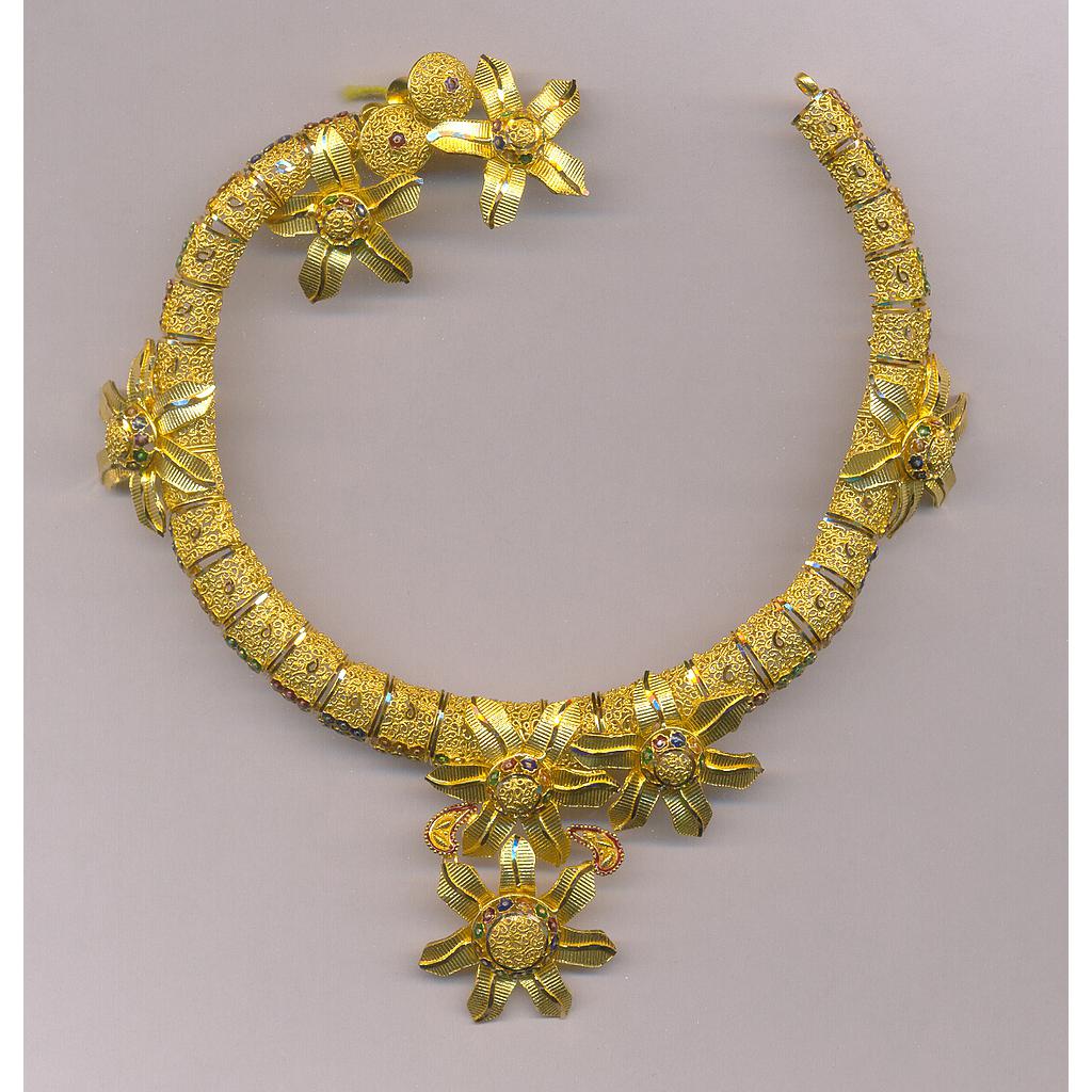 GOLD HALF SET ROUND PLAIN FANCY