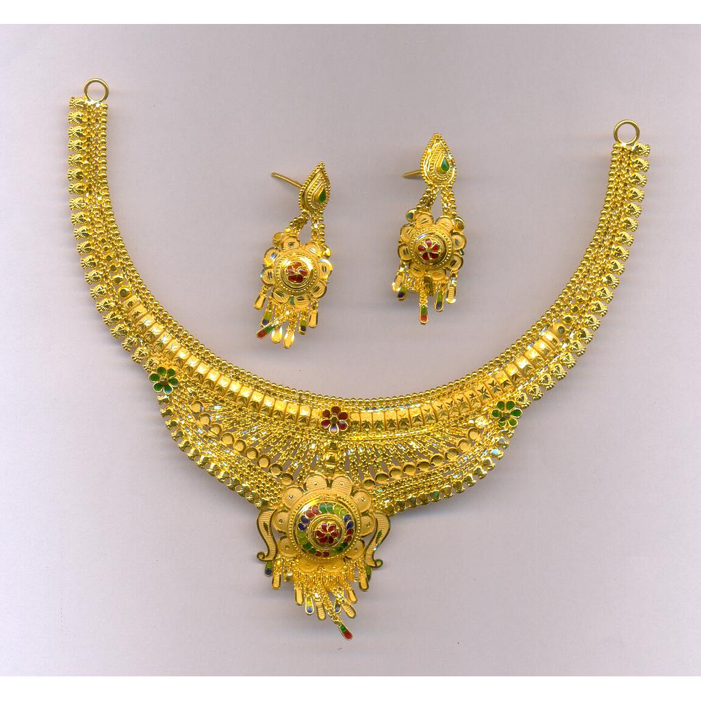 GOLD HALF SET ROUND PLAIN FANCY