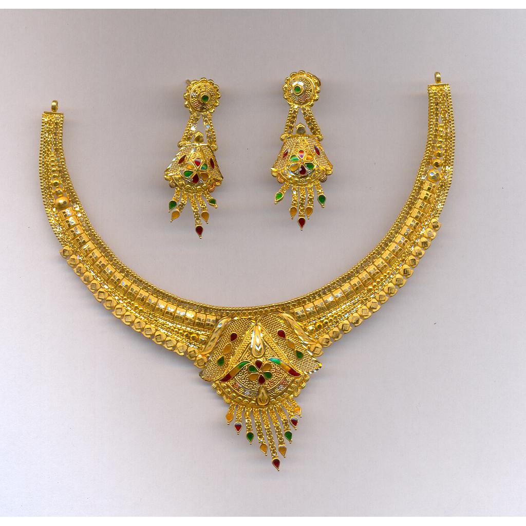 GOLD HALF SET ROUND PLAIN FANCY
