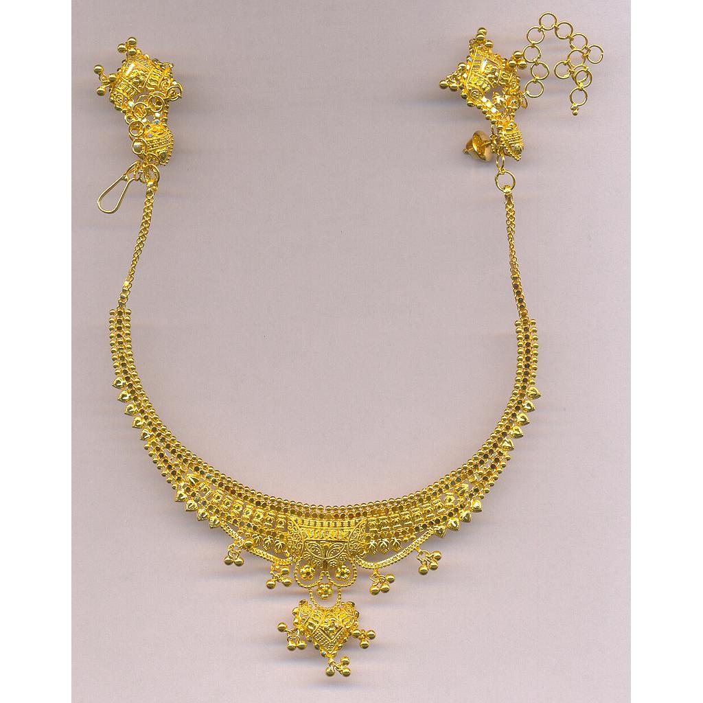 GOLD HALF SET ROUND PLAIN FANCY