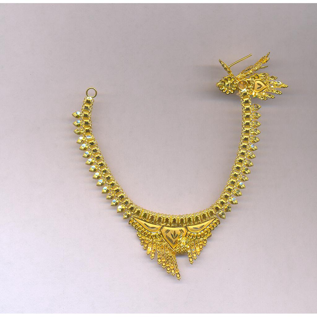 GOLD HALF SET ROUND PLAIN FANCY
