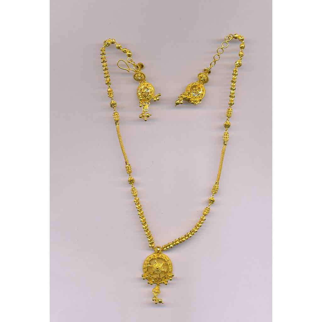 GOLD HALF SET ROUND PLAIN FANCY