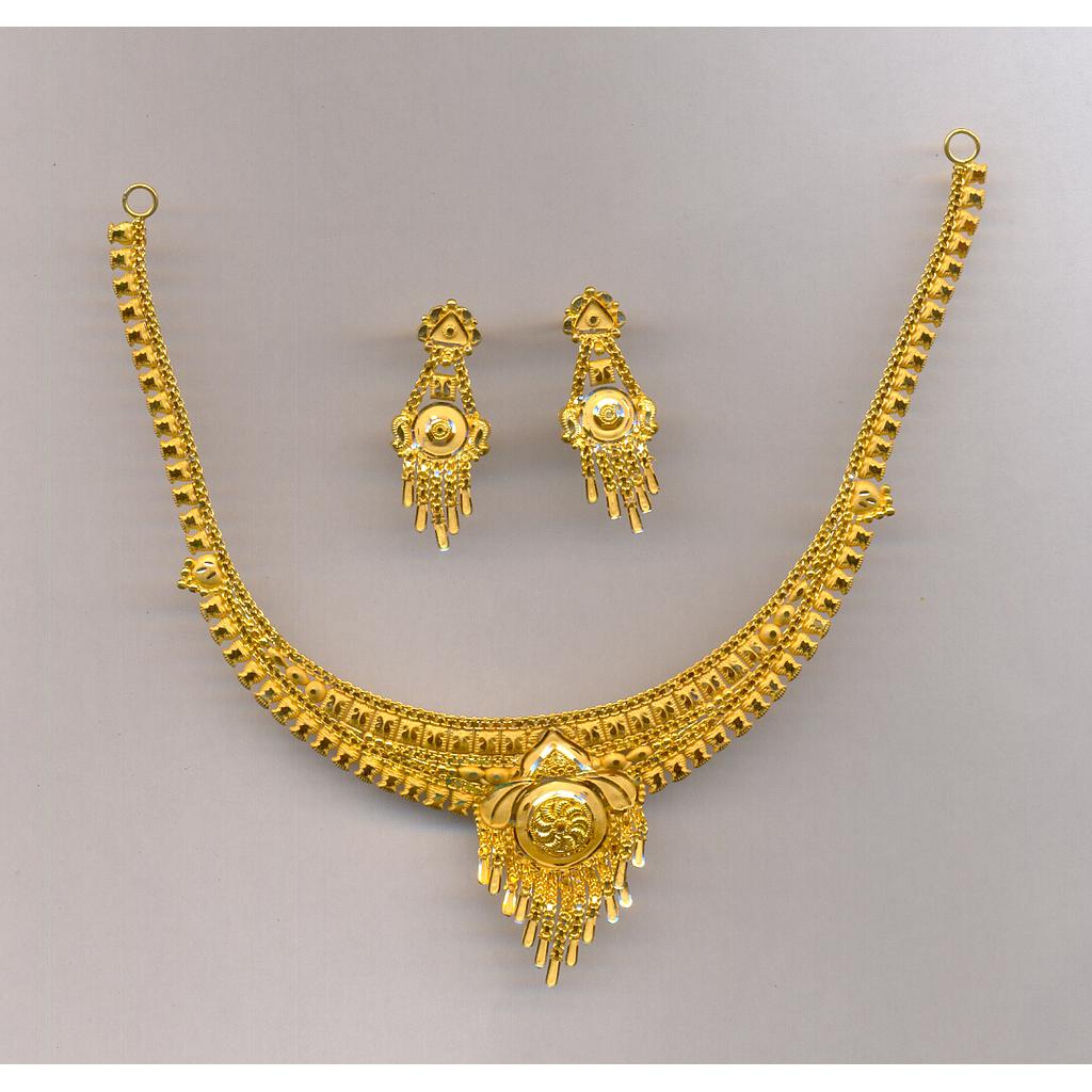 GOLD HALF SET ROUND PLAIN FANCY