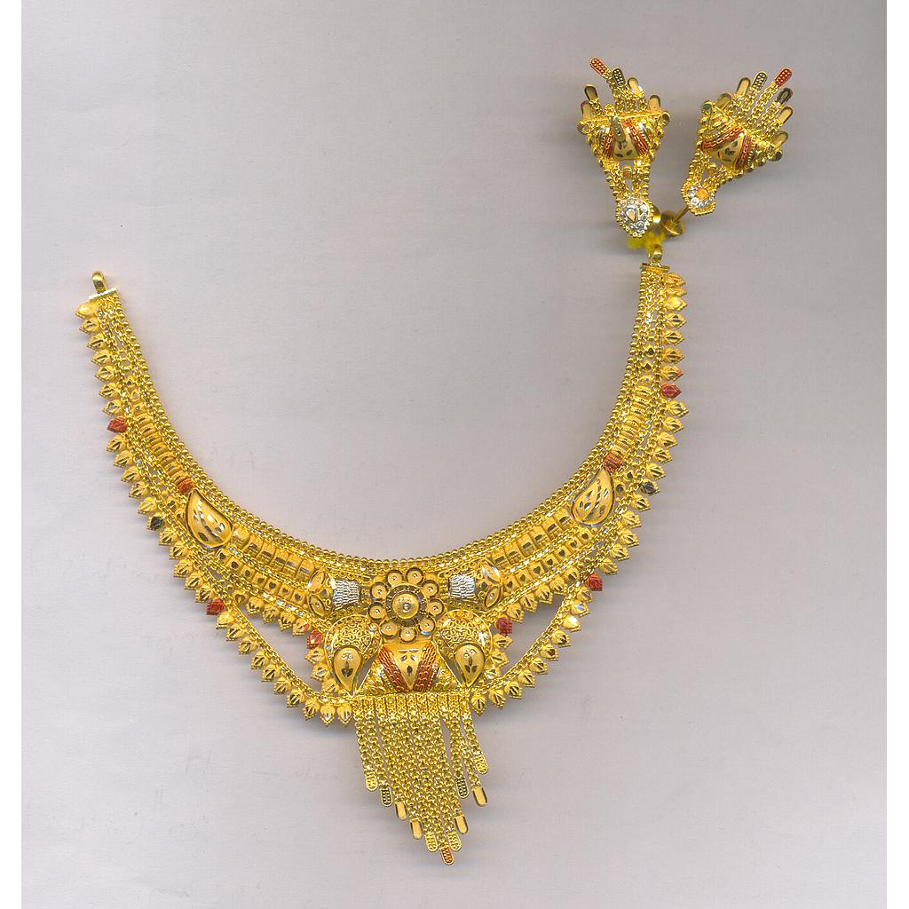 GOLD HALF SET ROUND PLAIN FANCY