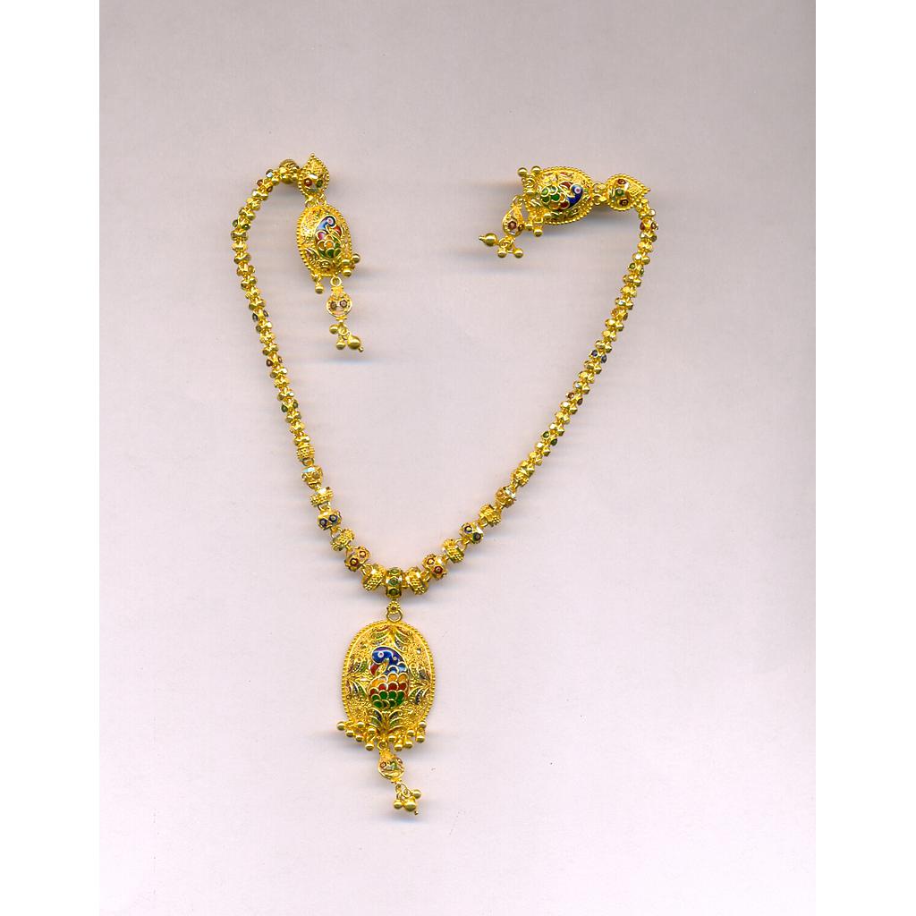 GOLD HALF SET ROUND PLAIN FANCY