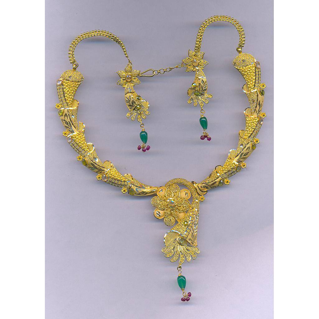 GOLD HALF SET ROUND PLAIN FANCY