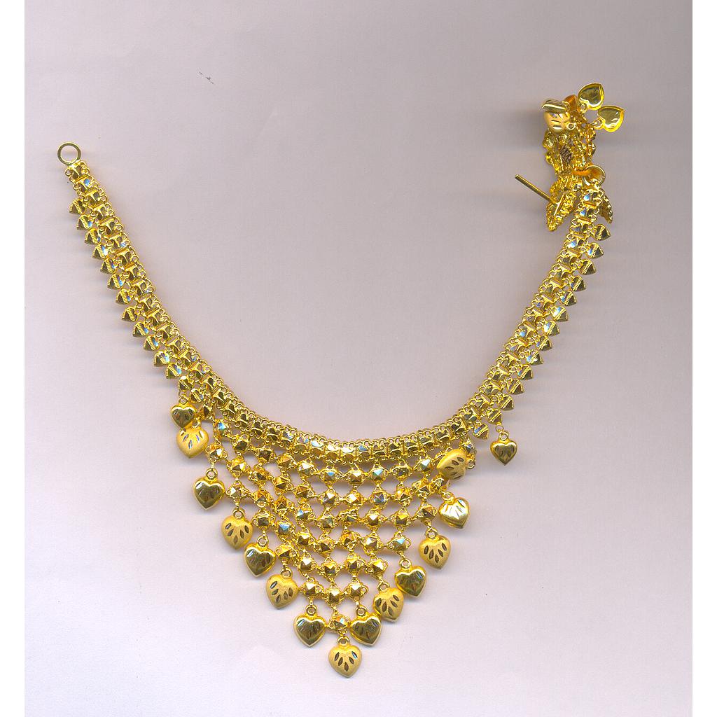 GOLD HALF SET ROUND PLAIN FANCY